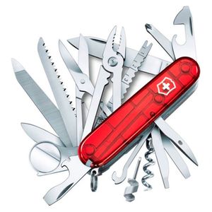 Navaja Swisschamp Rojo Translucido 33 Funciones