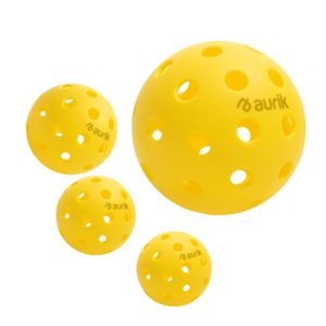 Set De 4 Pelotas De Pickleball Aurik 40 Hoyos Outdoor
